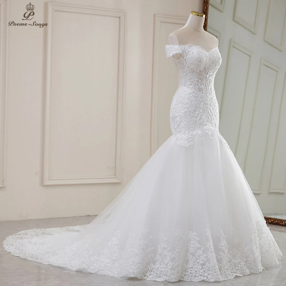 Customized Real photo Real video Luxury Sexy style mermaid wedding dress marriage dress robe de mariee vestidos de novia sereia