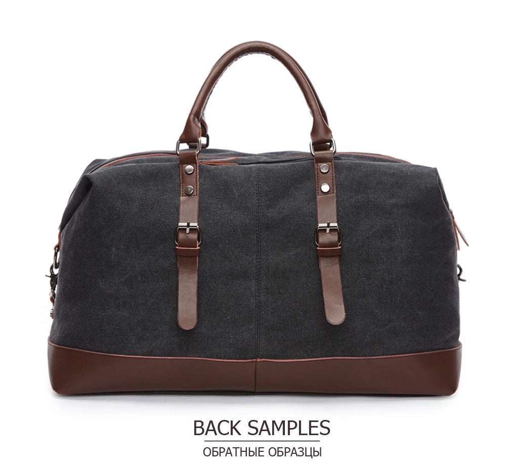 MARKROYAL Canvas Leather Men Travel Bags Carry On Luggage Bag Men Duffel Bag Handbag Travel Tote Large Weekend Bag Dropshipping