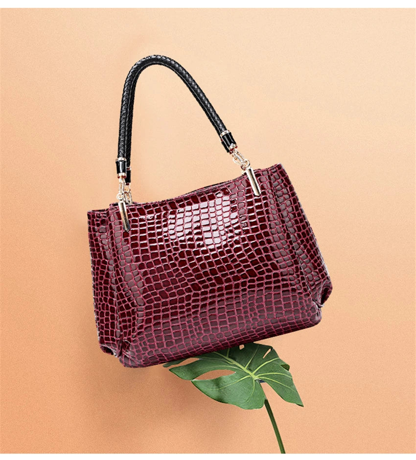 Womens Hand bags Designers Luxury Alligator Handbags Women Shoulder Bags Female Top-handle Bags Sac a Main Fashion Brand Handbag