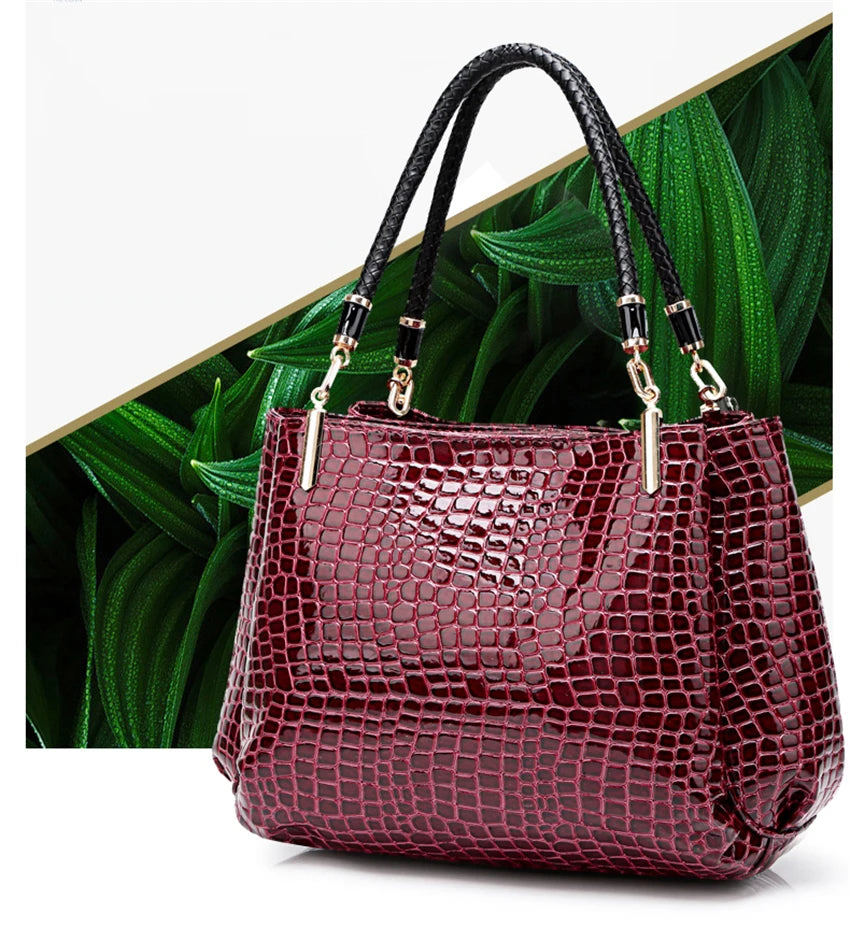 Womens Hand bags Designers Luxury Alligator Handbags Women Shoulder Bags Female Top-handle Bags Sac a Main Fashion Brand Handbag