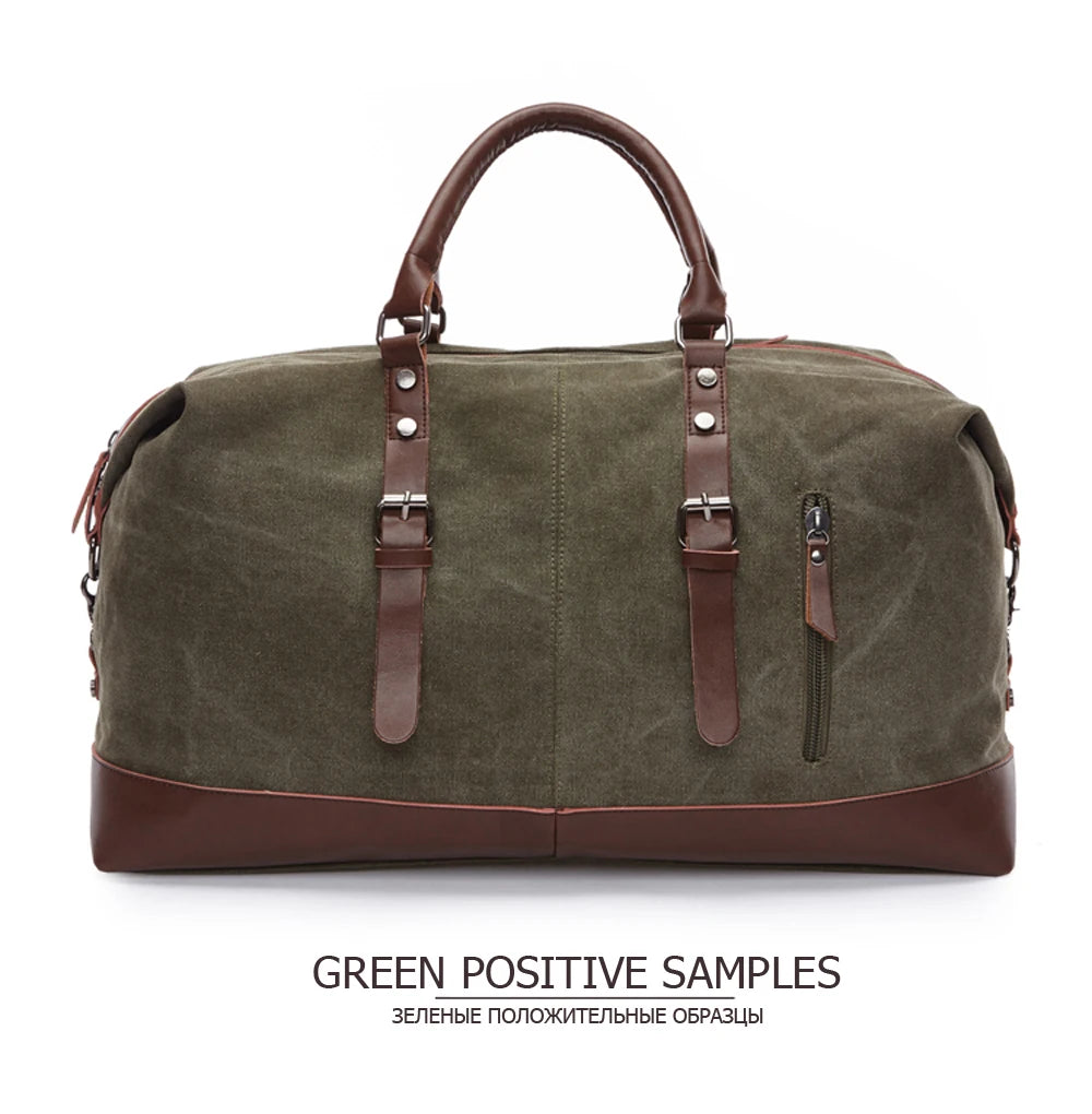 MARKROYAL Canvas Leather Men Travel Bags Carry On Luggage Bag Men Duffel Bag Handbag Travel Tote Large Weekend Bag Dropshipping