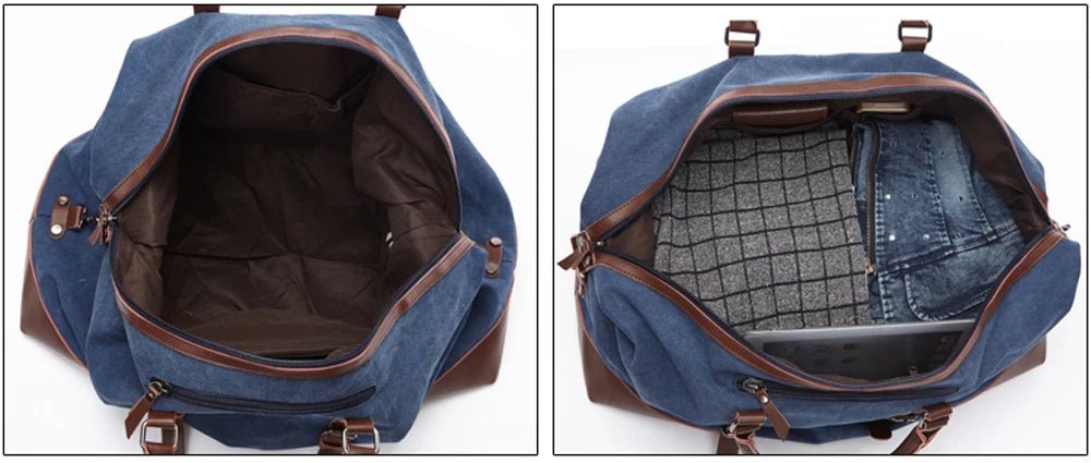 MARKROYAL Canvas Leather Men Travel Bags Carry On Luggage Bag Men Duffel Bag Handbag Travel Tote Large Weekend Bag Dropshipping