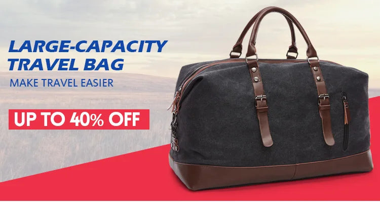 Travel Handbag for Men Hand Luggage Bags Canvas Travel Duffle Bag Weekend Shoulder Bagpack Multifunctional Lightweight Handbags