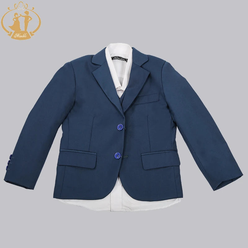 Boys Formal Suit Three Pieces Hot Sale Classical Kids Winter Wear Flat Single Breasted Baby Boy Clothes Formal Boys