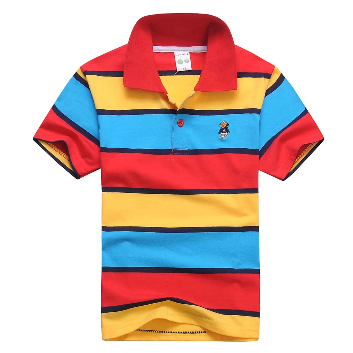 boys shirt shirt Children's wear boy's short sleeve T-shirt pure cotton summer children's T-shirt lapel sleeve Boys