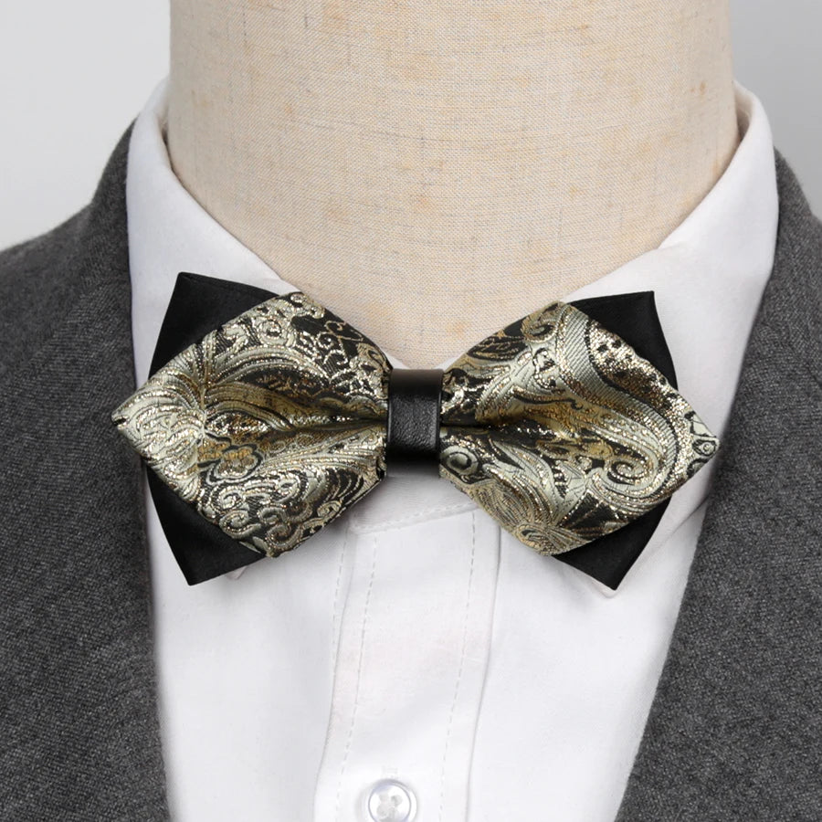 Mens Bowtie Quality Sale Necktie Fashion Formal Luxury Wedding Butterfly Cravat Ties for Men Shirt Business Gifts Accessories
