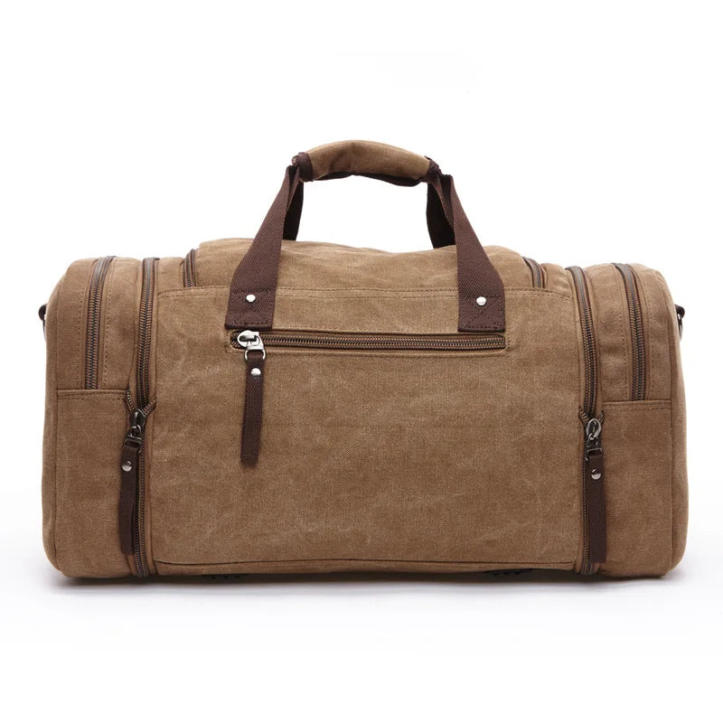 Travel Handbag for Men Hand Luggage Bags Canvas Travel Duffle Bag Weekend Shoulder Bagpack Multifunctional Lightweight Handbags