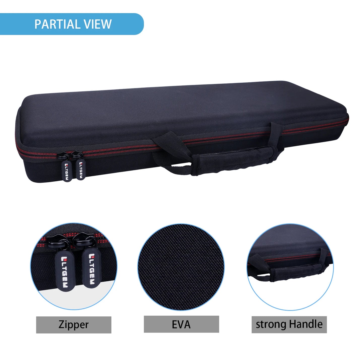 LTGEM EVA Waterproof Carrying Hard Case for Native Instrument Komplete Kontrol M32 Controller Keyboard