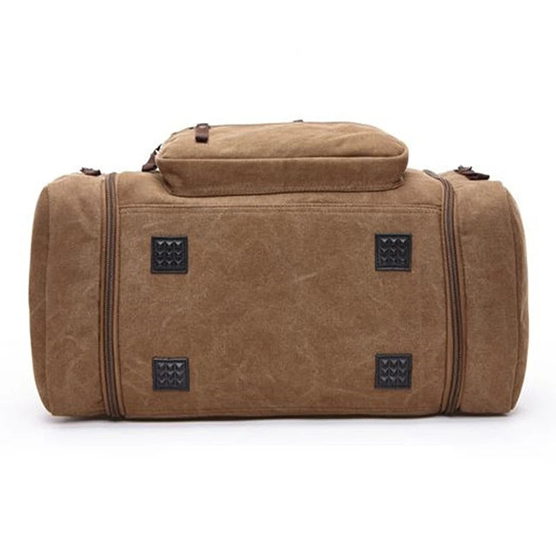 Travel Handbag for Men Hand Luggage Bags Canvas Travel Duffle Bag Weekend Shoulder Bagpack Multifunctional Lightweight Handbags