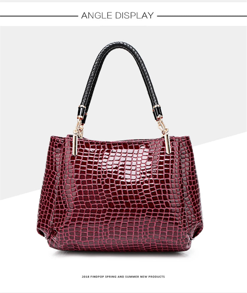 Womens Hand bags Designers Luxury Alligator Handbags Women Shoulder Bags Female Top-handle Bags Sac a Main Fashion Brand Handbag