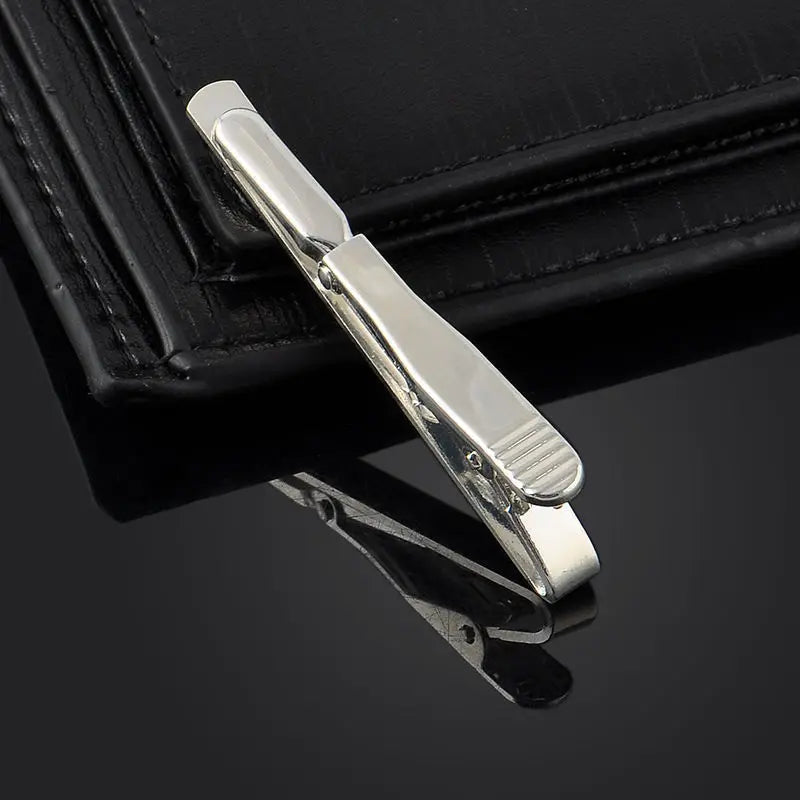 Men Metal Silver Gold Simple Necktie Tie Bar Clasp Clip Clamp Pin Men Stainless Steel For Business Ma Necktie Tie Clasps Fashion