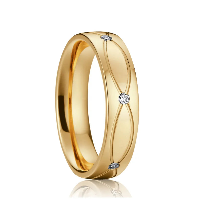 western designer dubai African fine 18k gold plated ladies jewelry cz diamond bridal wedding engagement rings for women girls