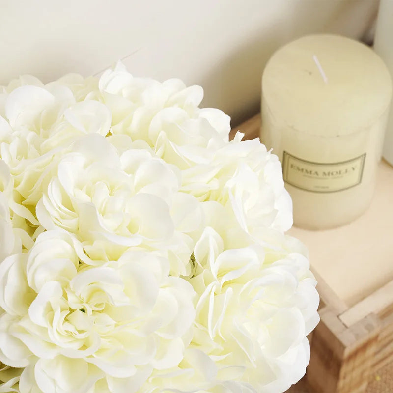 5pcs Beautiful Artificial Peony Flowers High Quality White Bouquet Wedding Home Table Decor Fake Flowers Christmas Arrangement