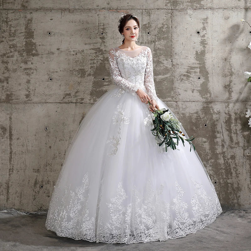 XXN-112#Bridal Wedding Dress Cheap Items With Full-sleeve Lace Up Ball Gown Custom Plus size wholesale New in 2024 Muslim