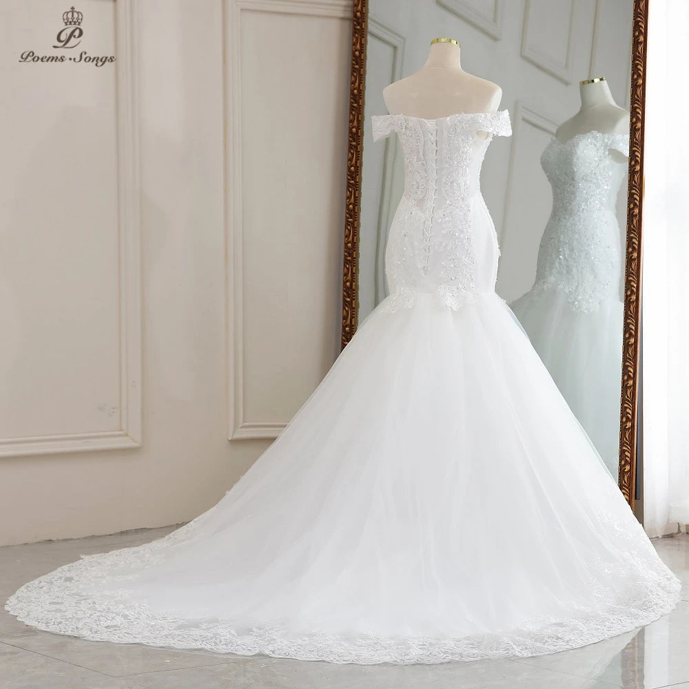Customized Real photo Real video Luxury Sexy style mermaid wedding dress marriage dress robe de mariee vestidos de novia sereia