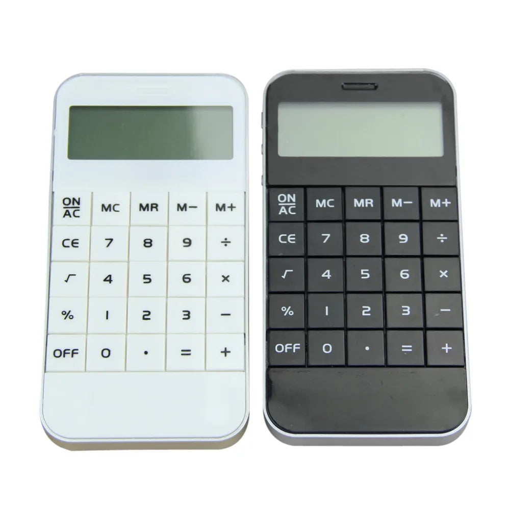 High Quality Pocket Electronic 10 Digits Display Calculate Calculator Simplicity Fashion Mini Arithmetic Calculator Black White