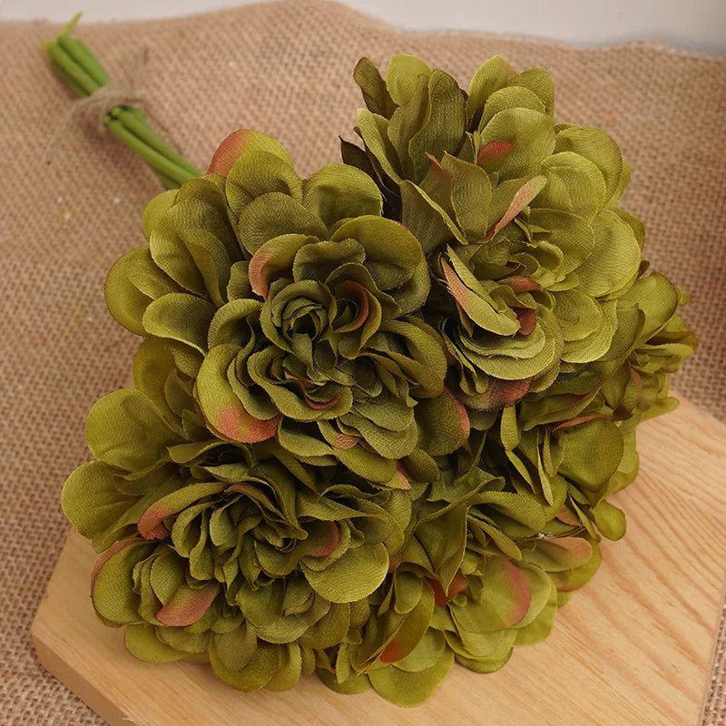 5pcs Beautiful Artificial Peony Flowers High Quality White Bouquet Wedding Home Table Decor Fake Flowers Christmas Arrangement