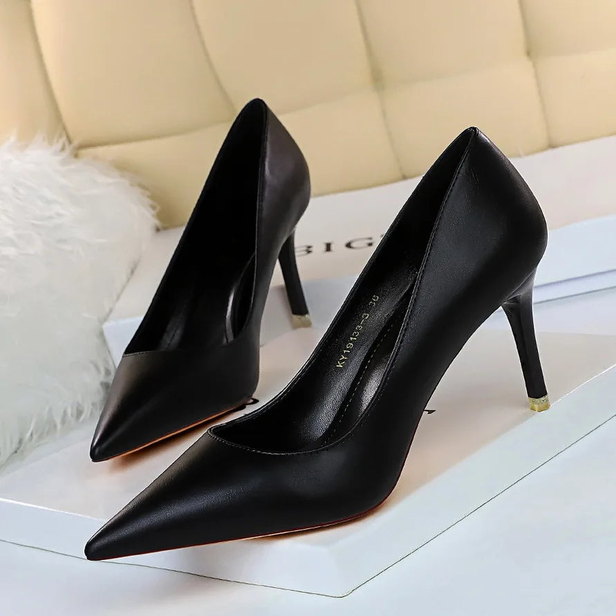 BIGTREE Shoes Women Pumps Fashion High Heels Shoes Black Pink White Shoes Women Wedding Shoes Ladies Stiletto Women Heels 2025