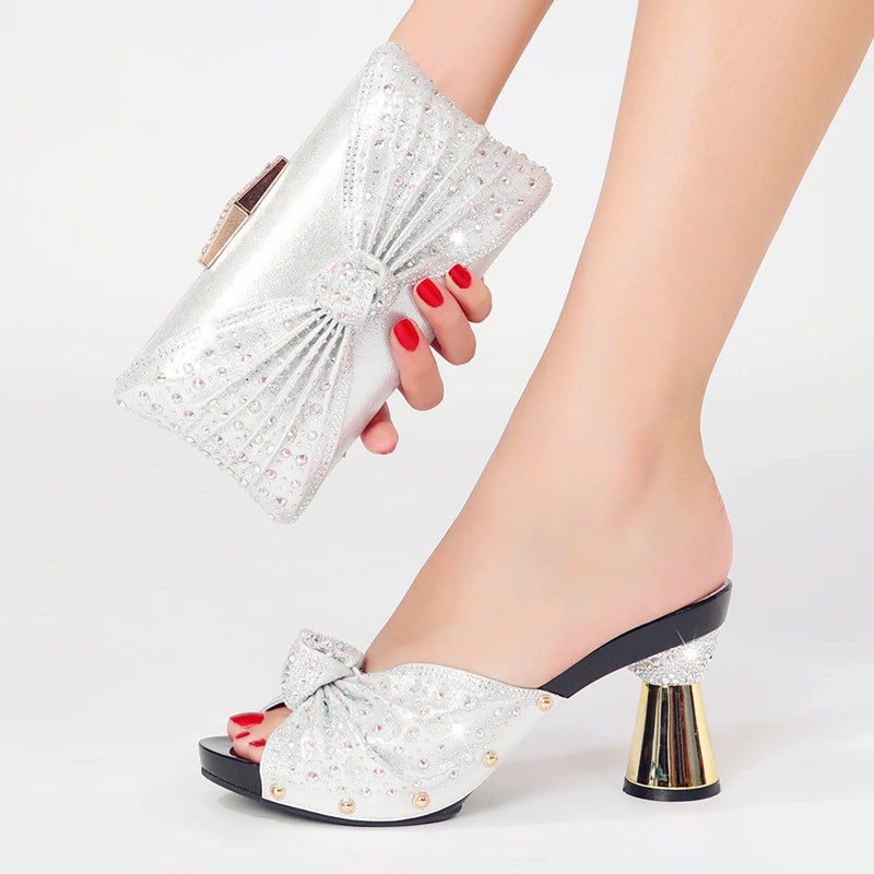 shoes for women 2025 Sexy slippers High heels Nigeria Africa Suitable for Party wedding Birthday Wearing slipper