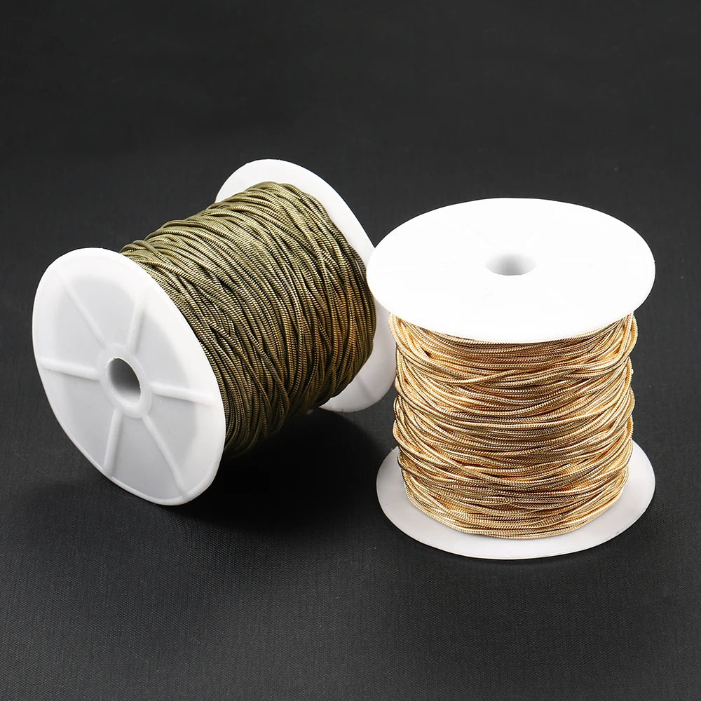 2M/lot 1.2-1.6mm Gold Color Copper Snake Chains For DIY Men Women Necklace Jewelry Making Findings Supplies Accessories