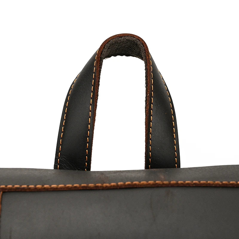 2025 New Arrivals Leather Backpack For Men Male Genuine Leather Laptop Travel Backpack 17 Inch Daypack Shoold Bag Men Male Large