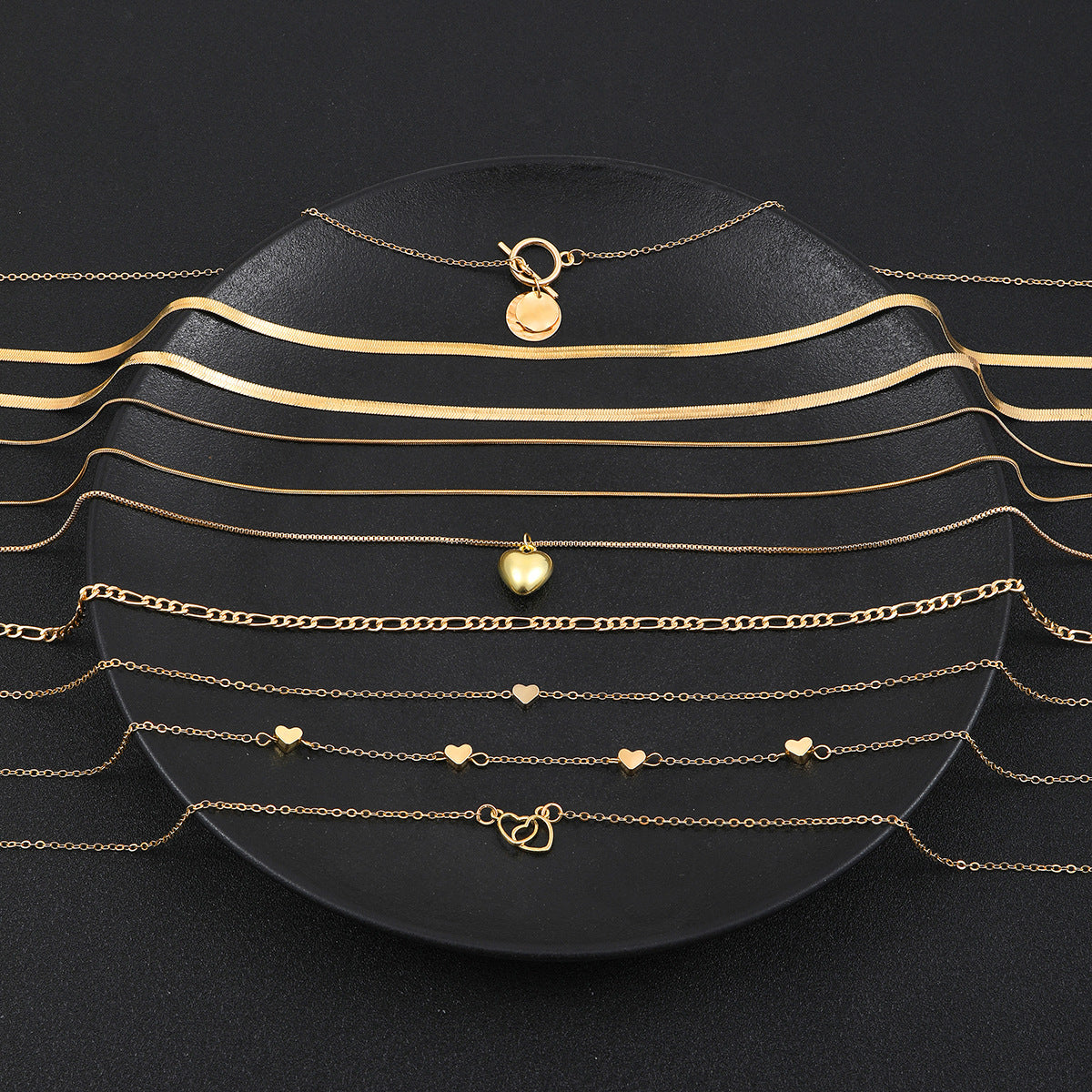 Snake Blade Necklace Suit 10 Pieces