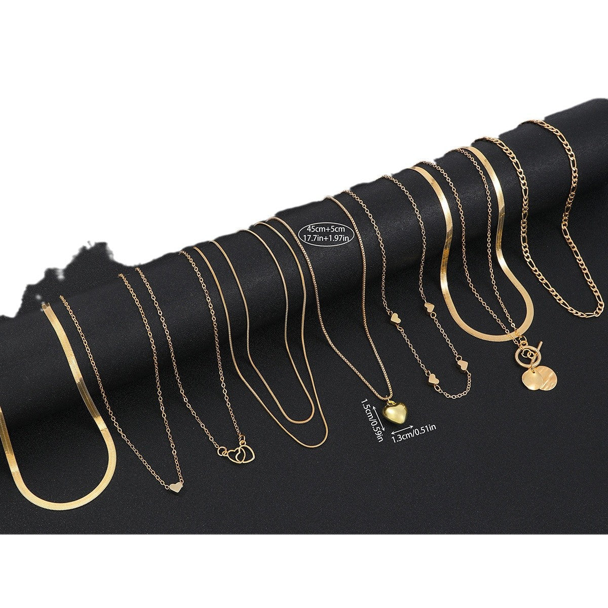 Snake Blade Necklace Suit 10 Pieces