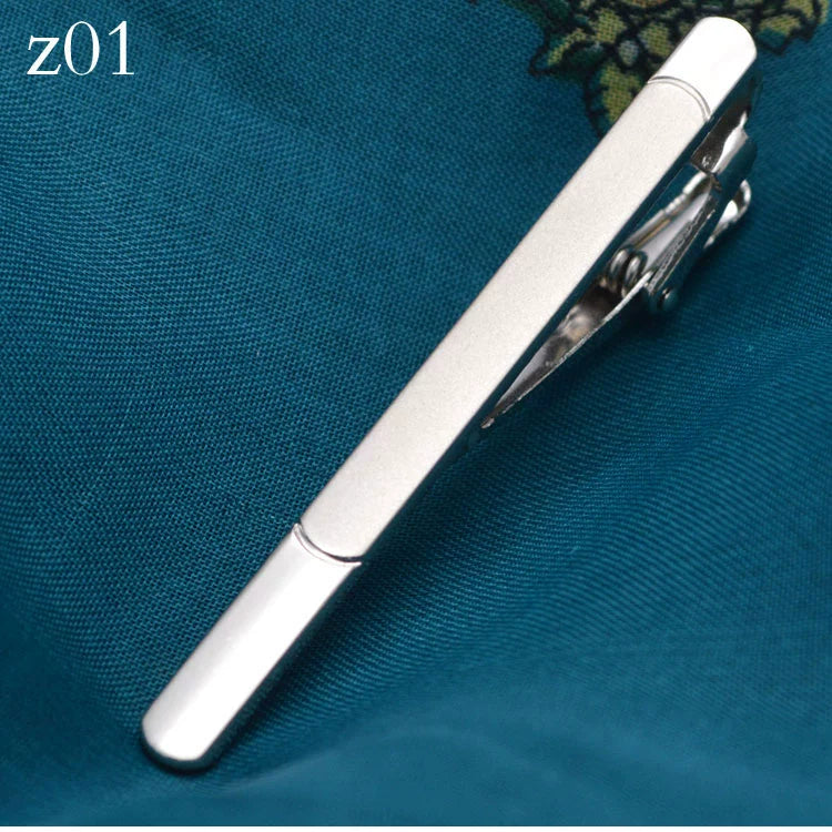 Tie Clip Men's Professional Security Simple British Style Temperament Accessories Men's Business Formal Metal Silver Clip Accessories