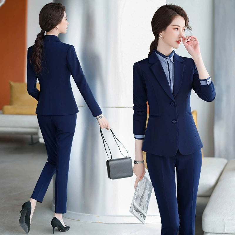 Korean Style Slim-Fitting Iron-Free College Students Interview Suit Suit