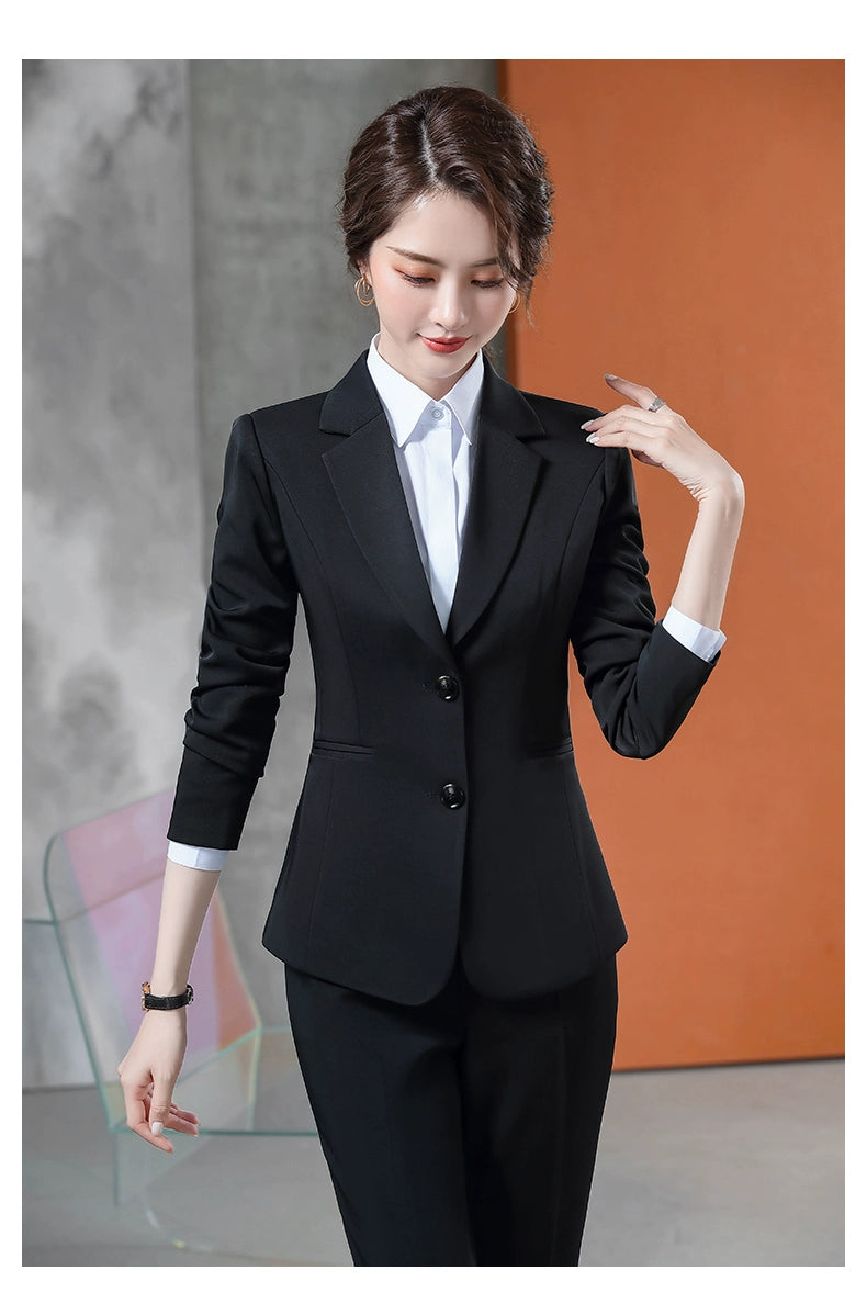 Korean Style Slim-Fitting Iron-Free College Students Interview Suit Suit