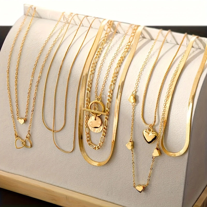 Snake Blade Necklace Suit 10 Pieces