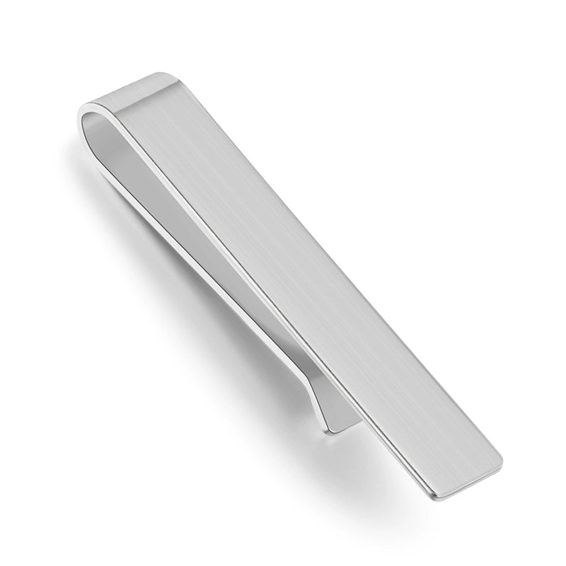 Tie Clip Male Minimalist Silver Fashion Formal Wear All-Match Tie Clip Sub Neckline Clip Laser Sculpture Laser Company Logo