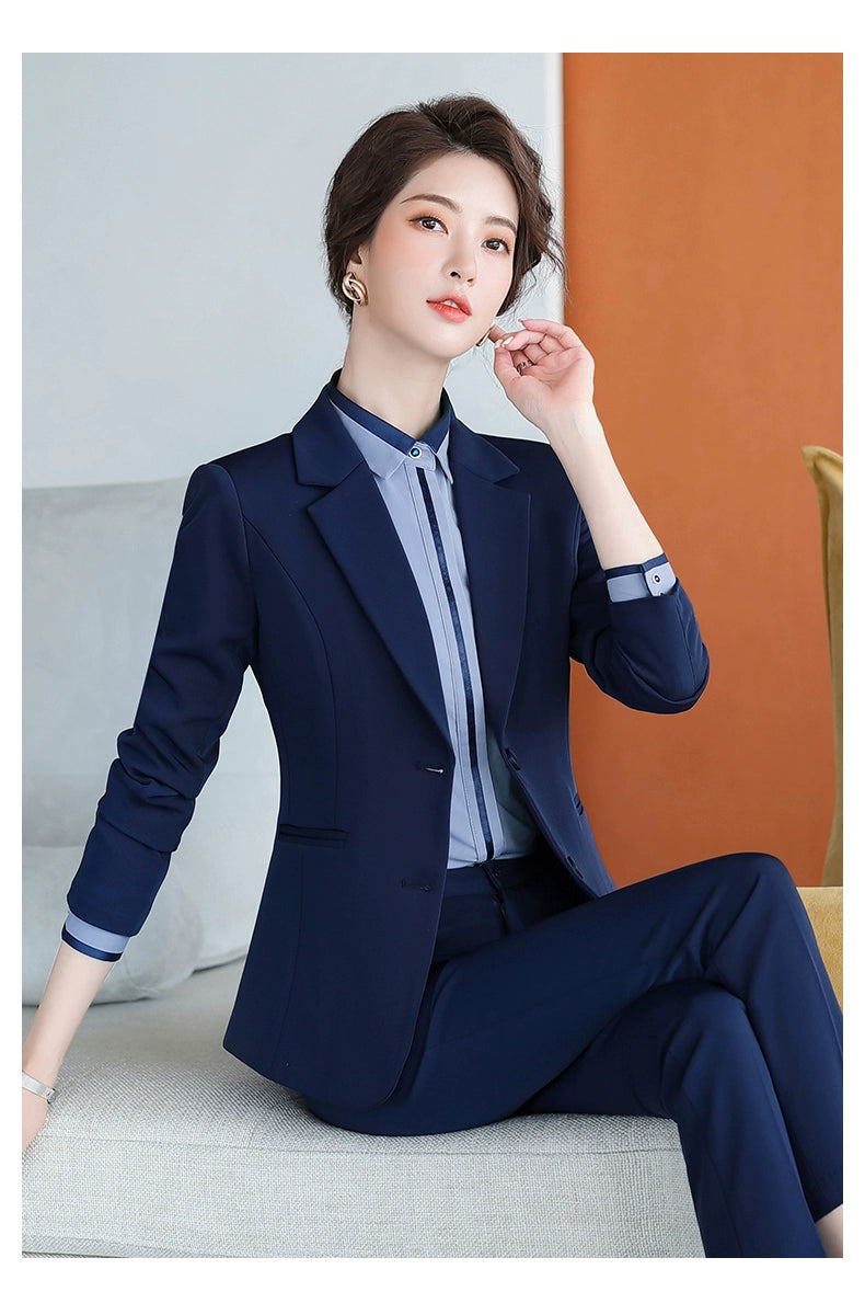 Korean Style Slim-Fitting Iron-Free College Students Interview Suit Suit