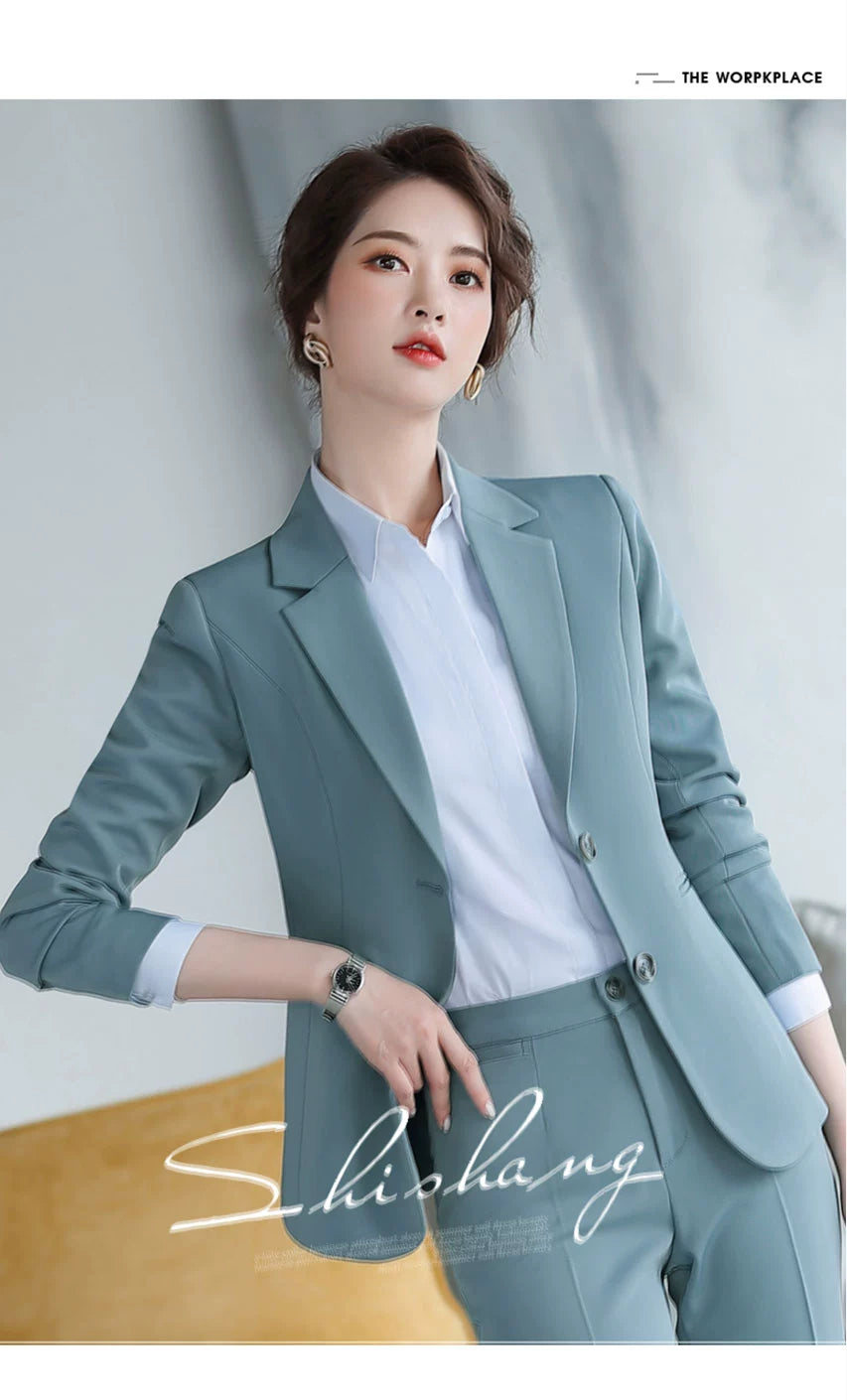 Korean Style Slim-Fitting Iron-Free College Students Interview Suit Suit