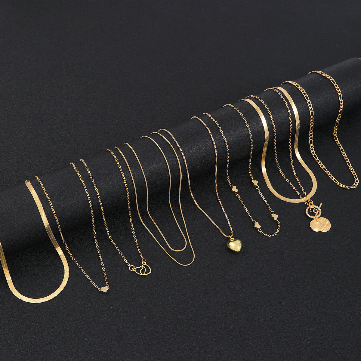 Snake Blade Necklace Suit 10 Pieces