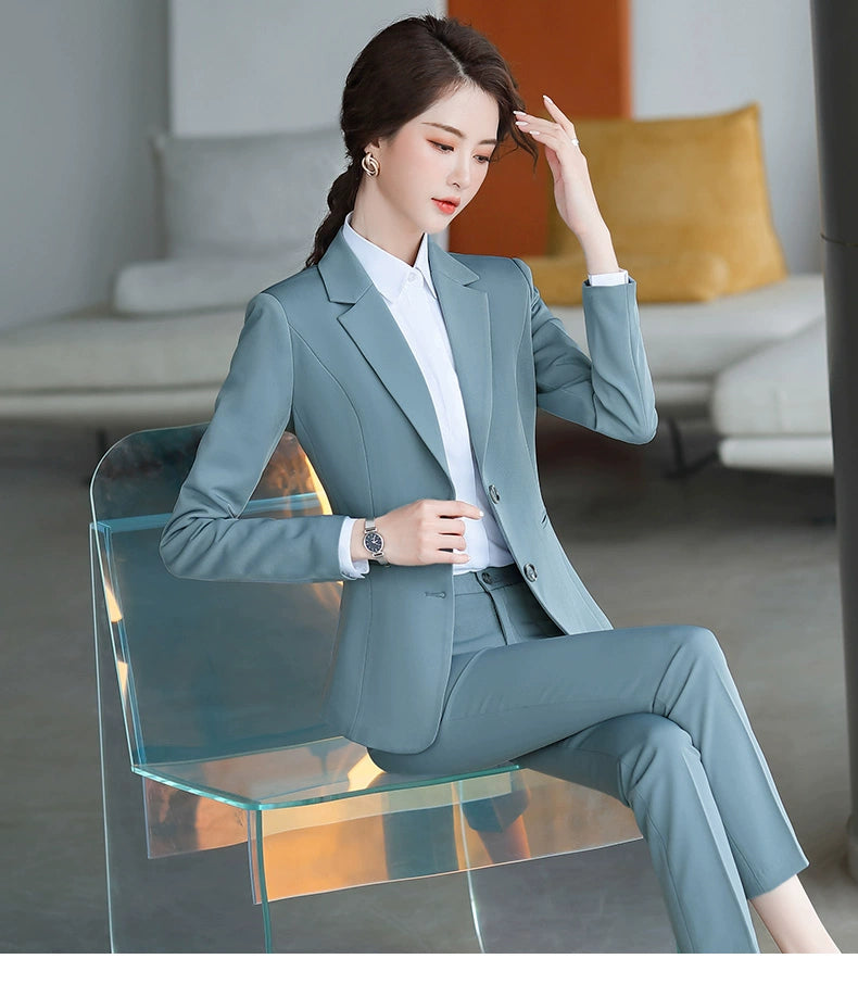 Korean Style Slim-Fitting Iron-Free College Students Interview Suit Suit