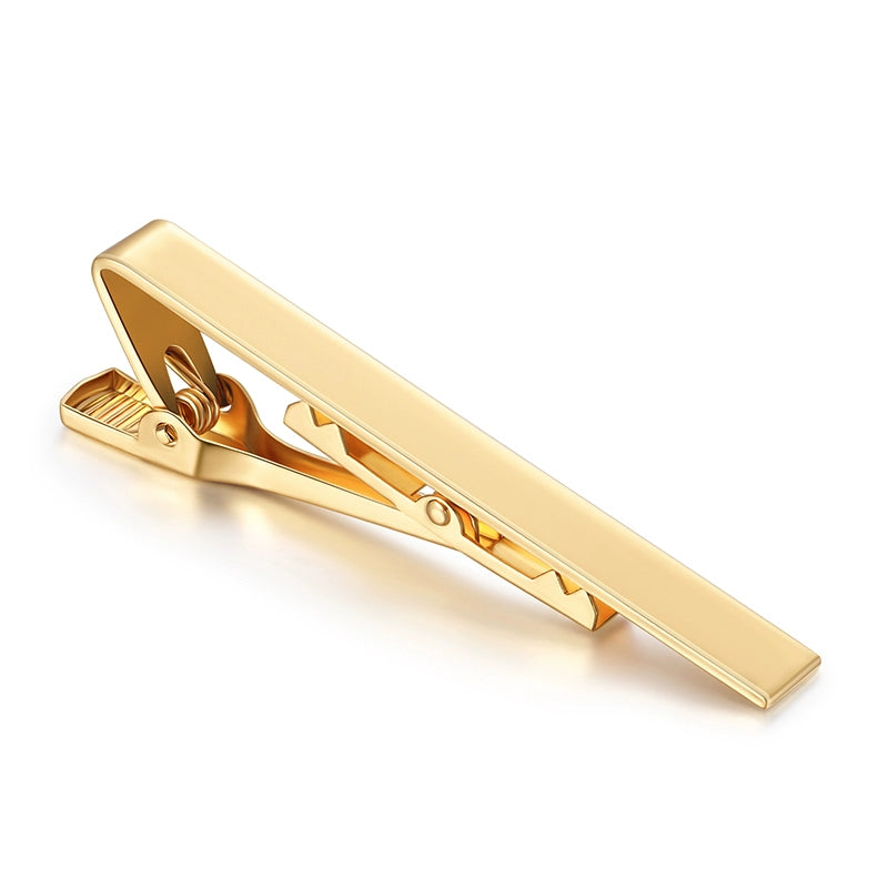 Tie Clip Men's Professional Security Simple British Style Temperament Accessories Men's Business Formal Metal Silver Clip Accessories