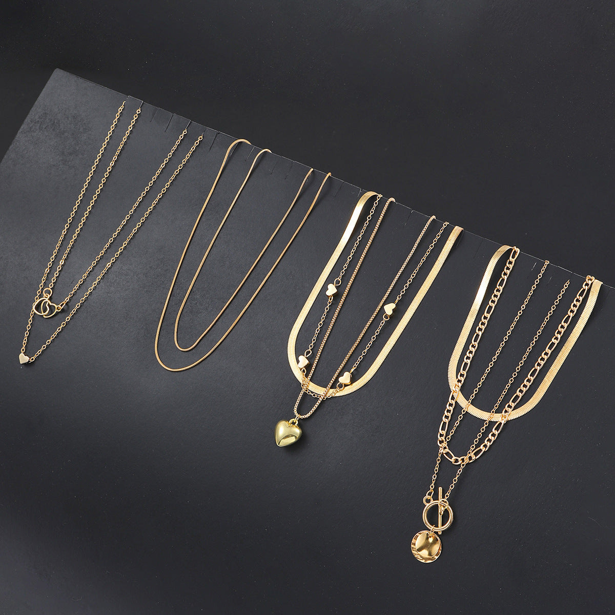 Snake Blade Necklace Suit 10 Pieces