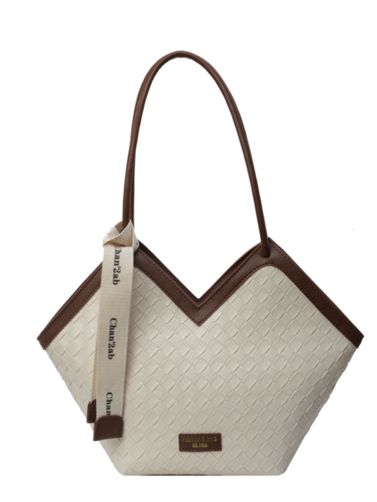 Fancy Western Style Large Capacity Bag Female 2024 New Arrival Autumn Springtide Flow Woven Shoulder Bag Commuter Tote