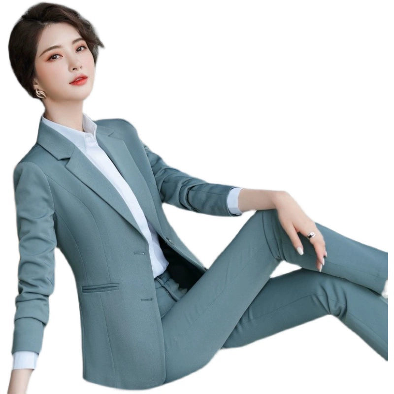 Korean Style Slim-Fitting Iron-Free College Students Interview Suit Suit