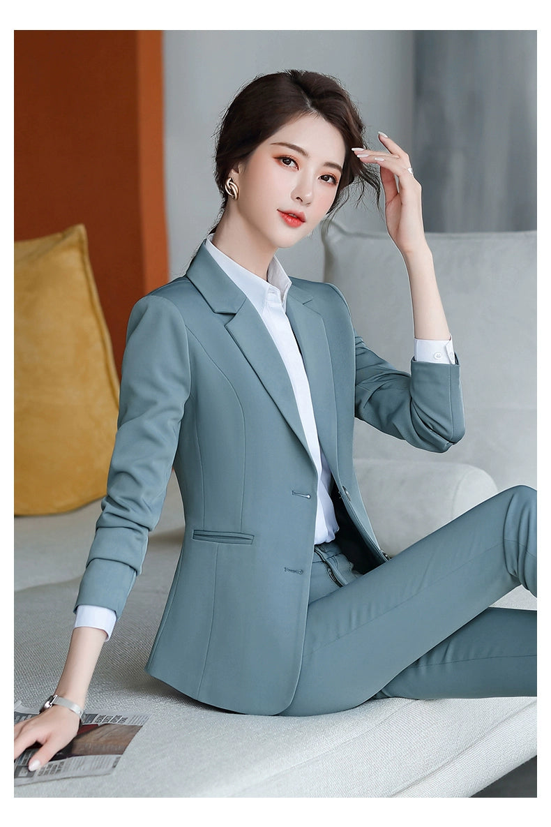 Korean Style Slim-Fitting Iron-Free College Students Interview Suit Suit