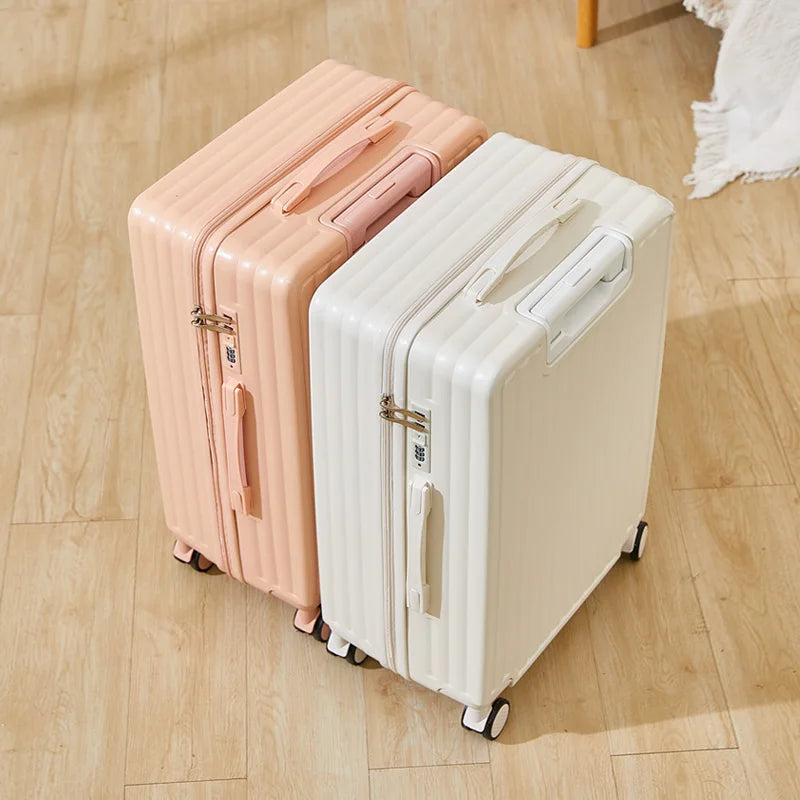 Student suitcase Travel Bag Women's Bag Back to School Spinner Wheel Suitcase Carry-On Boarding Travel 18/20/24