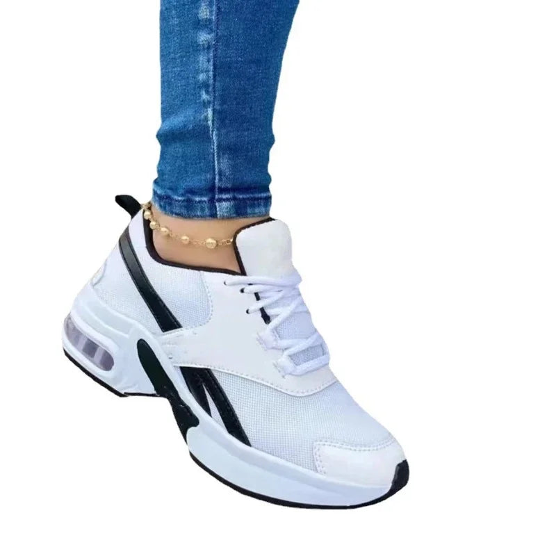 Women Sneakers Fashion Female Casual Shoes Shock-absorbing Wear-resistant Women Running Shoes Breathable Platform Tenis De Mujer