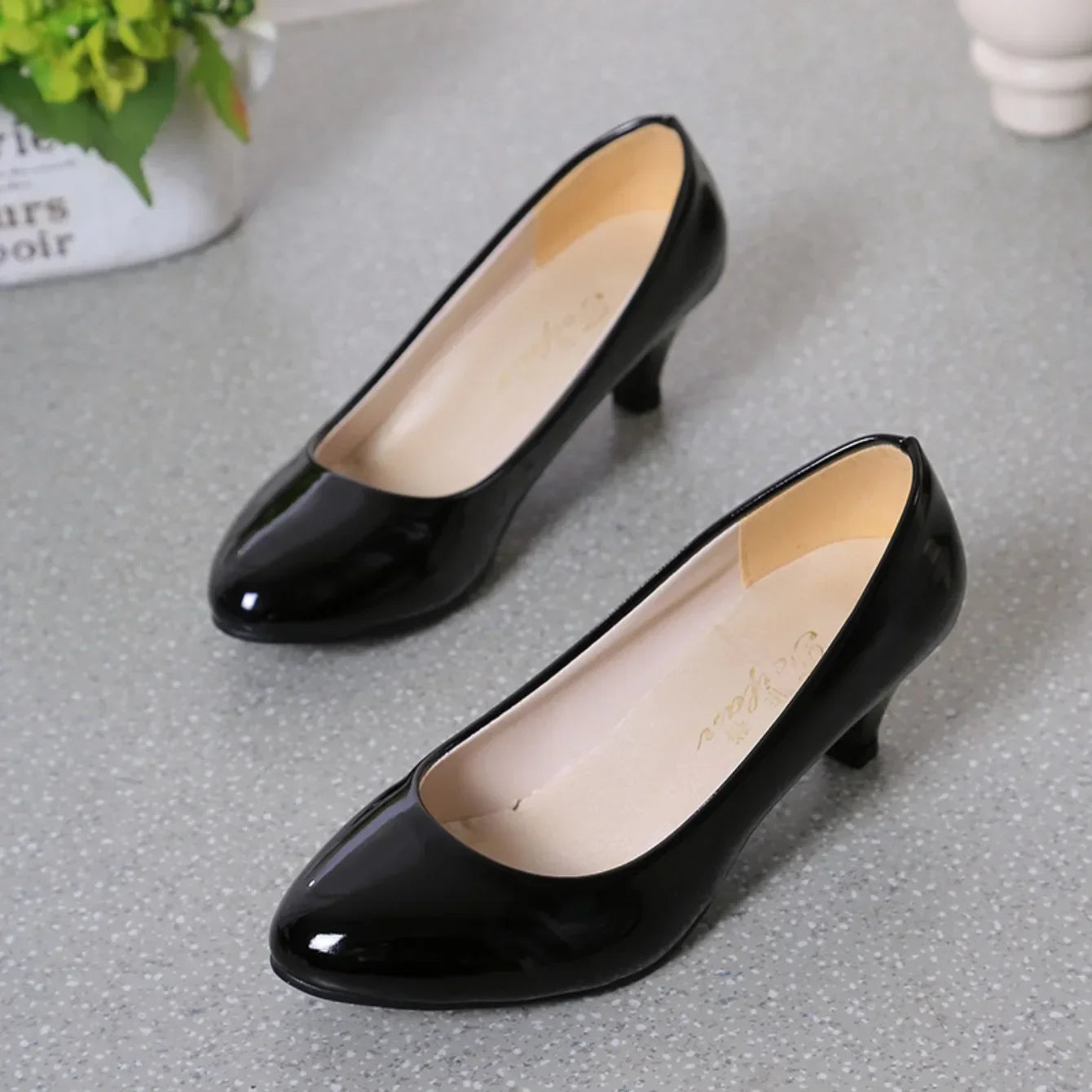 New Women High Heels Nude Shallow Mouth Pumps Fashion Shoes Office Work Party Shoes Ladies Wedding Shoes Solid Color Heels Women