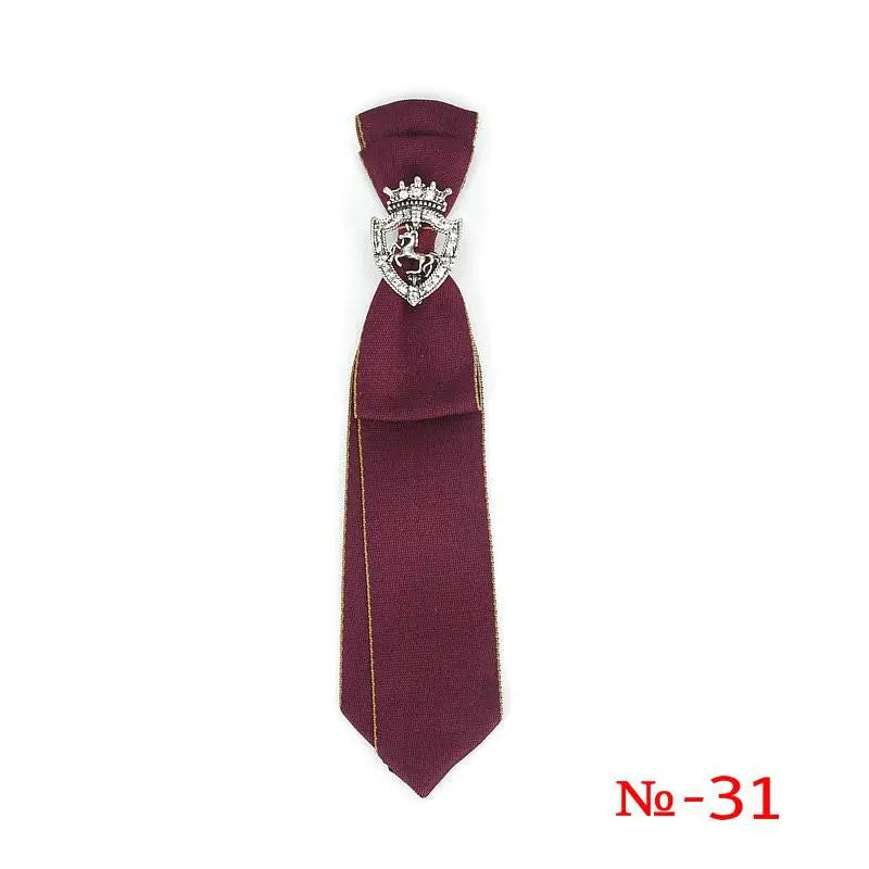 Retro Fabric Ribbon Rhinestone Black Bow Tie Collar Bowkont Cravat School Girl Boys Gifts for Women Clothing Jewelry Accessories