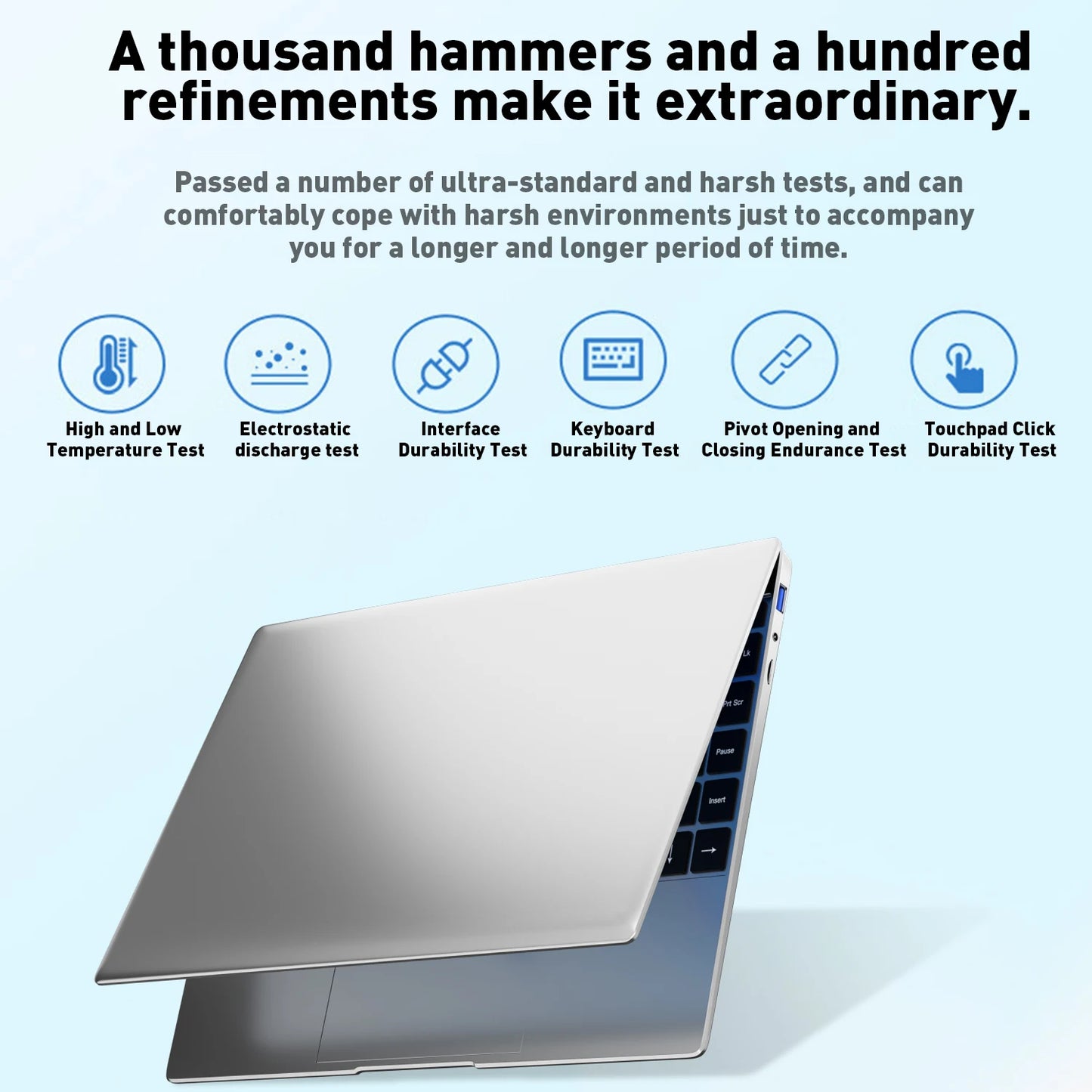 14.1" Ultra Slim Laptop 16GB RAM 2TB SSD Intel N3700 Notebook Gamer 1920*1080 Display Windows 11 Pro Office Study Computer PC