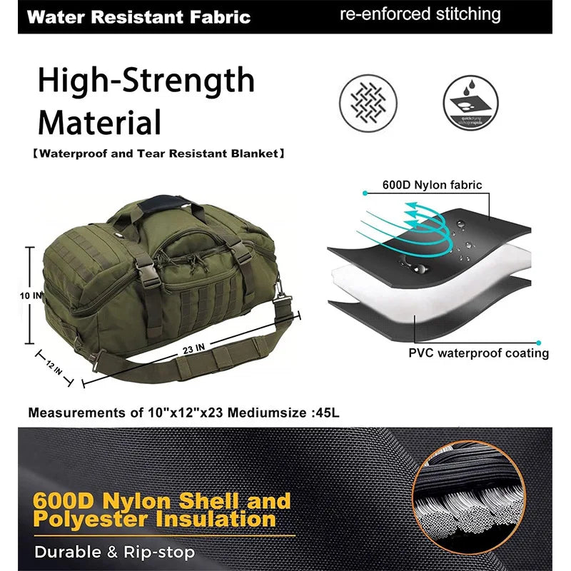 Outdoor Travel Bag Multifunctional Camouflage Bags Sports Handbag Hiking Cross-Country Backpack Large Capacity Hiking Daypack