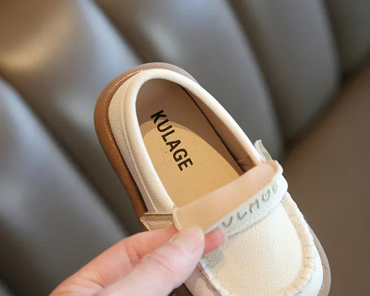 Baby Boys Casual Shoes for Wedding Party Fashion 2025 Spring Autumn Toddlers Kids Leather Shoes Slip-on Loafers Soft Flats New
