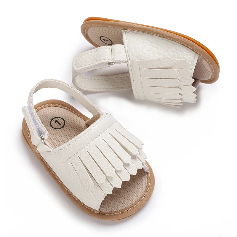 VALEN SINA 0-18 Months Newborn Girl White Baptism Shoes Bow Non-slip Rubber Soft-Sole Flat PU First Walker Mary Janes