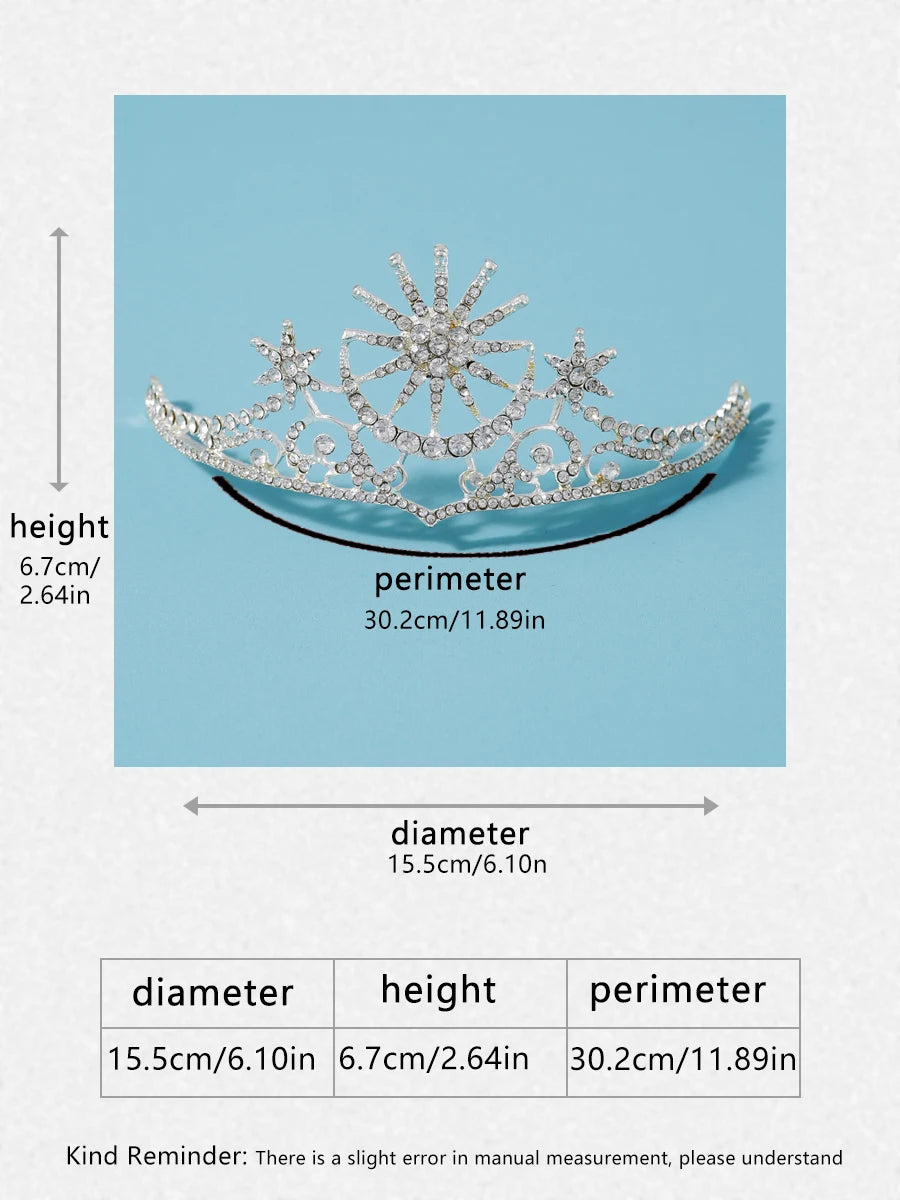 Itacazzo bridal headwear crown, classic Tiras suitable for women's weddings and birthday parties